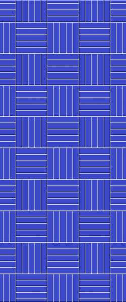 Blue Mosaic Acrylic Shower Wall Panel 2440mm x 1220mm (3mm Thick) - CladdTech