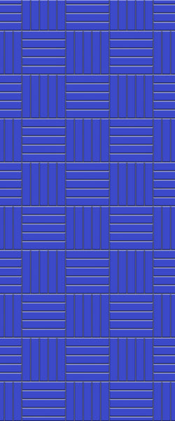 Blue Mosaic Acrylic Shower Wall Panel 2440mm x 1220mm (3mm Thick) - CladdTech