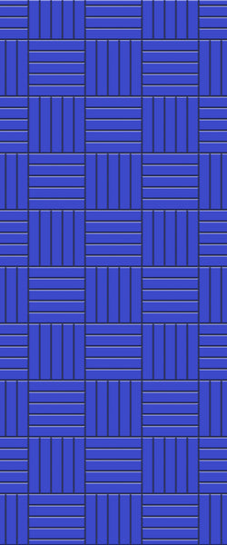 Blue Mosaic Acrylic Shower Wall Panel 2440mm x 1220mm (3mm Thick) - CladdTech