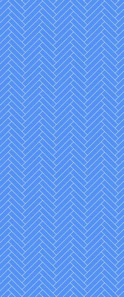 Blue Single Herringbone Tile Acrylic Shower Wall Panel 2440mm x 1220mm (3mm Thick) - CladdTech