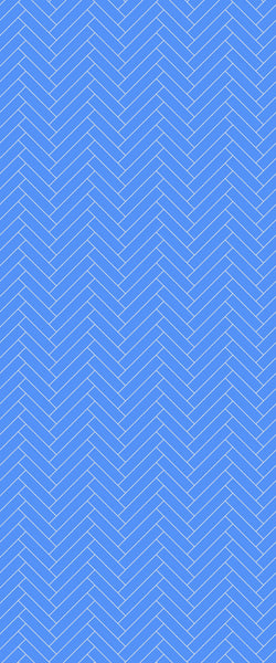 Blue Single Herringbone Tile Acrylic Shower Wall Panel 2440mm x 1220mm (3mm Thick) - CladdTech
