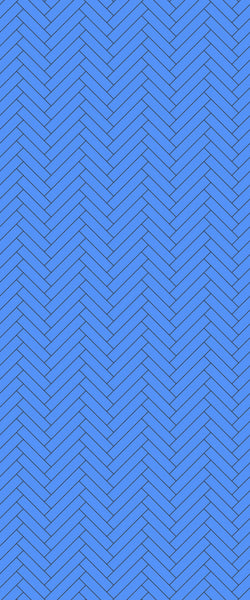 Blue Single Herringbone Tile Acrylic Shower Wall Panel 2440mm x 1220mm (3mm Thick) - CladdTech