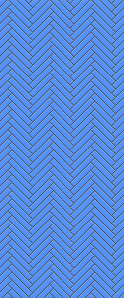 Blue Double Herringbone Tile Acrylic Shower Wall Panel 2440mm x 1220mm (3mm Thick) - CladdTech