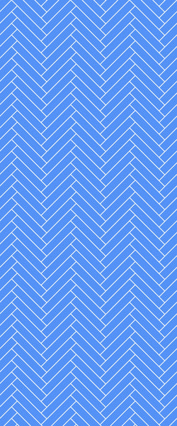 Blue Double Herringbone Tile Acrylic Shower Wall Panel 2440mm x 1220mm (3mm Thick) - CladdTech
