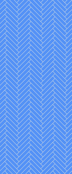 Blue Double Herringbone Tile Acrylic Shower Wall Panel 2440mm x 1220mm (3mm Thick) - CladdTech