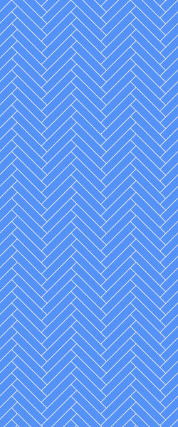 Blue Double Herringbone Tile Acrylic Shower Wall Panel 2440mm x 1220mm (3mm Thick) - CladdTech