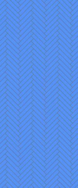 Blue Double Herringbone Tile Acrylic Shower Wall Panel 2440mm x 1220mm (3mm Thick) - CladdTech