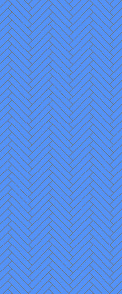 Blue Double Herringbone Tile Acrylic Shower Wall Panel 2440mm x 1220mm (3mm Thick) - CladdTech