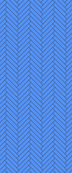 Blue Double Herringbone Tile Acrylic Shower Wall Panel 2440mm x 1220mm (3mm Thick) - CladdTech