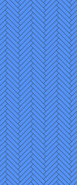 Blue Double Herringbone Tile Acrylic Shower Wall Panel 2440mm x 1220mm (3mm Thick) - CladdTech