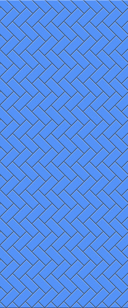 Blue Diagonal Herringbone Tile Acrylic Shower Wall Panel 2440mm x 1220mm (3mm Thick) - CladdTech