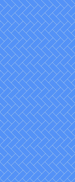 Blue Diagonal Herringbone Tile Acrylic Shower Wall Panel 2440mm x 1220mm (3mm Thick) - CladdTech