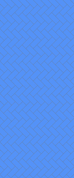 Blue Diagonal Herringbone Tile Acrylic Shower Wall Panel 2440mm x 1220mm (3mm Thick) - CladdTech