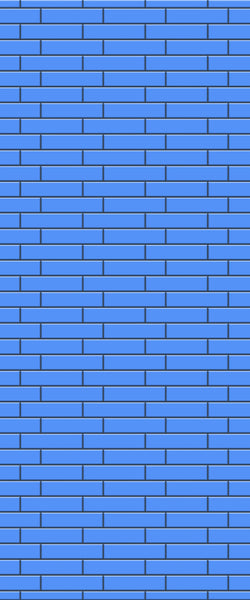 Blue Brickslips Acrylic Shower Wall Panel 2440mm x 1220mm (3mm Thick) - CladdTech