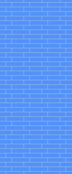 Blue Brickslips Acrylic Shower Wall Panel 2440mm x 1220mm (3mm Thick) - CladdTech