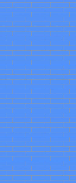 Blue Brickslips Acrylic Shower Wall Panel 2440mm x 1220mm (3mm Thick) - CladdTech