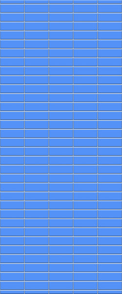 Blue Horizontal Block Acrylic Shower Wall Panel 2440mm x 1220mm (3mm Thick) - CladdTech