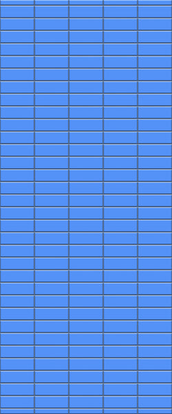 Blue Horizontal Block Acrylic Shower Wall Panel 2440mm x 1220mm (3mm Thick) - CladdTech