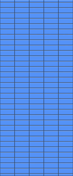 Blue Horizontal Block Acrylic Shower Wall Panel 2440mm x 1220mm (3mm Thick) - CladdTech