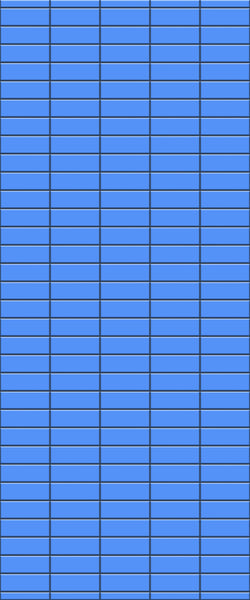 Blue Horizontal Block Acrylic Shower Wall Panel 2440mm x 1220mm (3mm Thick) - CladdTech