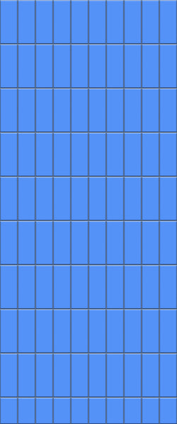 Blue Vertical Block Acrylic Shower Wall Panel 2440mm x 1220mm (3mm Thick) - CladdTech