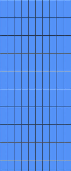 Blue Vertical Block Acrylic Shower Wall Panel 2440mm x 1220mm (3mm Thick) - CladdTech