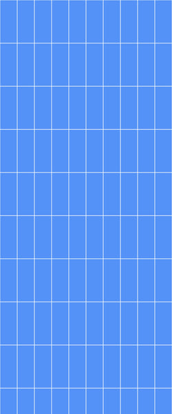 Blue Vertical Block Acrylic Shower Wall Panel 2440mm x 1220mm (3mm Thick) - CladdTech