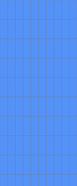 Blue Vertical Block Acrylic Shower Wall Panel 2440mm x 1220mm (3mm Thick) - CladdTech