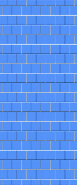 Blue Large Squares Acrylic Shower Wall Panel 2440mm x 1220mm (3mm Thick) - CladdTech