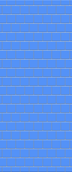 Blue Large Squares Acrylic Shower Wall Panel 2440mm x 1220mm (3mm Thick) - CladdTech