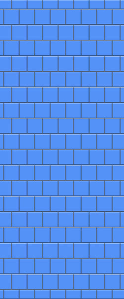 Blue Large Squares Acrylic Shower Wall Panel 2440mm x 1220mm (3mm Thick) - CladdTech