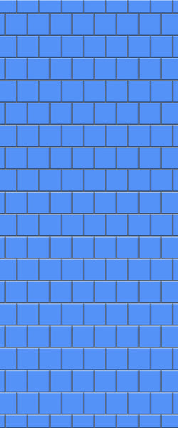 Blue Large Squares Acrylic Shower Wall Panel 2440mm x 1220mm (3mm Thick) - CladdTech