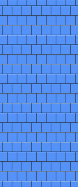 Blue Large Squares Acrylic Shower Wall Panel 2440mm x 1220mm (3mm Thick) - CladdTech