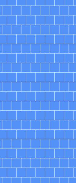 Blue Large Squares Acrylic Shower Wall Panel 2440mm x 1220mm (3mm Thick) - CladdTech