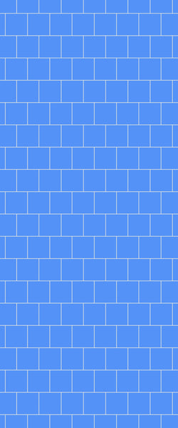 Blue Large Squares Acrylic Shower Wall Panel 2440mm x 1220mm (3mm Thick) - CladdTech
