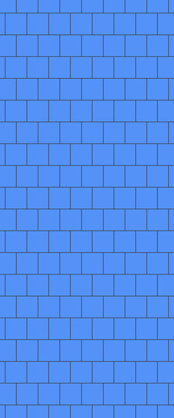 Blue Large Squares Acrylic Shower Wall Panel 2440mm x 1220mm (3mm Thick) - CladdTech