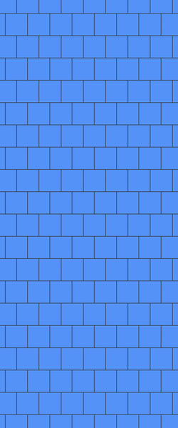 Blue Large Squares Acrylic Shower Wall Panel 2440mm x 1220mm (3mm Thick) - CladdTech