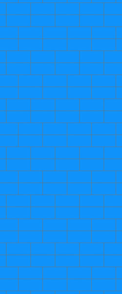 Blue Brickbond Acrylic Shower Wall Panel 2440mm x 1220mm (3mm Thick) - CladdTech