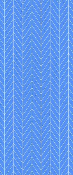 Blue Chevron Acrylic Shower Wall Panel 2440mm x 1220mm (3mm Thick) - CladdTech