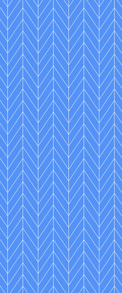 Blue Chevron Acrylic Shower Wall Panel 2440mm x 1220mm (3mm Thick) - CladdTech