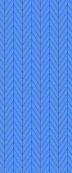 Blue Chevron Acrylic Shower Wall Panel 2440mm x 1220mm (3mm Thick) - CladdTech