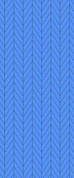 Blue Chevron Acrylic Shower Wall Panel 2440mm x 1220mm (3mm Thick) - CladdTech