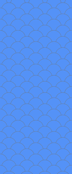 Blue Fishscales Acrylic Shower Wall Panel 2440mm x 1220mm (3mm Thick) - CladdTech