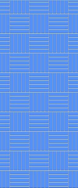 Blue Mosaic Acrylic Shower Wall Panel 2440mm x 1220mm (3mm Thick) - CladdTech