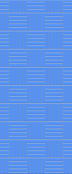 Blue Mosaic Acrylic Shower Wall Panel 2440mm x 1220mm (3mm Thick) - CladdTech