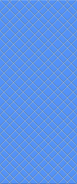 Blue Basket Weave Acrylic Shower Wall Panel 2440mm x 1220mm (3mm Thick) - CladdTech