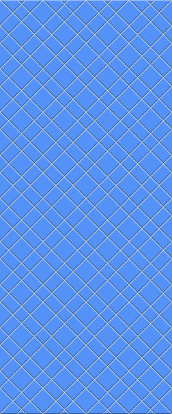 Blue Basket Weave Acrylic Shower Wall Panel 2440mm x 1220mm (3mm Thick) - CladdTech