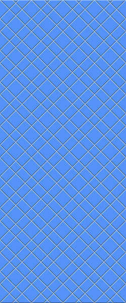 Blue Basket Weave Acrylic Shower Wall Panel 2440mm x 1220mm (3mm Thick) - CladdTech