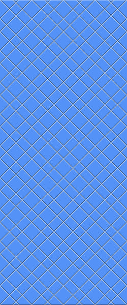 Blue Basket Weave Acrylic Shower Wall Panel 2440mm x 1220mm (3mm Thick) - CladdTech