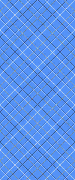 Blue Basket Weave Acrylic Shower Wall Panel 2440mm x 1220mm (3mm Thick) - CladdTech
